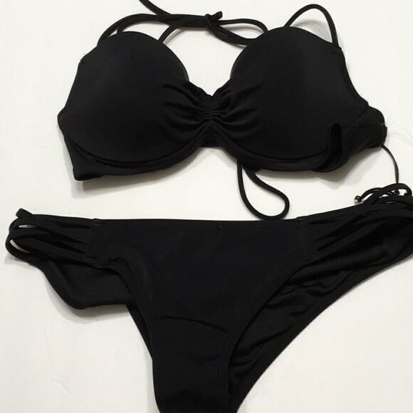 Shade & Shore black underwire bikini set. NWOT - Picture 7 of 8